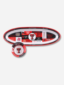 Texas Tech Red Raiders "Patchwork"Melamine Chip and Dip