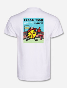 Texas Tech Red Raiders "Softball Toon Sports" White T-Shirt 