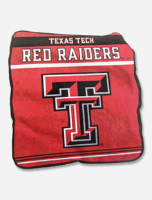 Logo Texas Tech Red Raiders Double T Raschel Throw