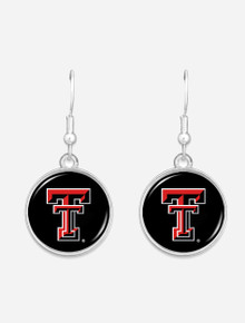 Texas Tech Round Double T "Leah" Earrings