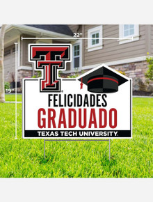 Texas Tech Red Raiders "Felicidades Graduado"  Lawn Sign