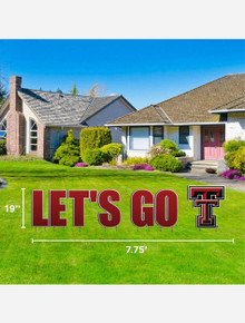 Texas Tech Red Raiders "Lets' Go" Lawn Sign