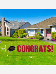 Texas Tech Red Raiders Large "Congrat's" Graduation Lawn Sign