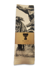 Texas Tech "Masked Rider" Canvas Tea Towel 