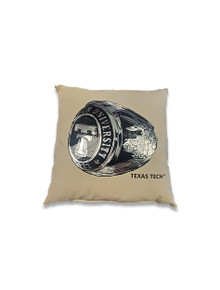 Texas Tech Ring and Double T 20" Square Pillow  