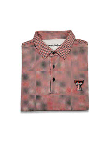 Texas Tech Varsity Tailgate "Fore" Team Color Small Checkered Men's Polo  