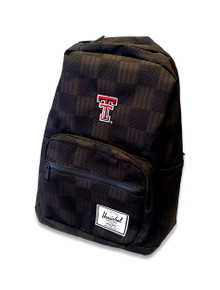 Herschel Texas Tech Double T "Pop Quiz" Black Checkered Backpack  
