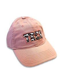 Texas Tech "TECH" in Leopard Pattern Adjustable Cap  