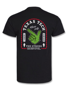 Texas Tech Red Raiders "Strong Survive" Cactus Black T-Shirt