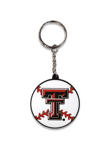 Texas Tech "Baseball" 3D Rubber Keychain
