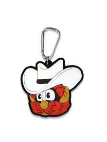 Texas Tech "Raider Red" 3D Rubber Carbiner Keychain  