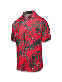 Texas Tech Double T "Palm Floral Hawaiian" Button Down Shirt  