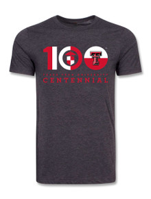 Texas Tech Centennial "100 Year Anniversary" Black Tri-blend T-Shirt  