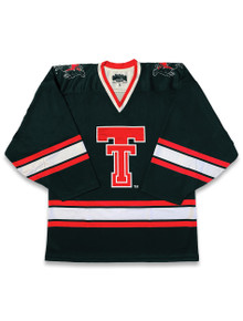 Texas Tech Red Raiders "Throwback" Black Hockey Jersey