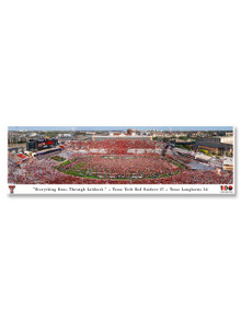 Texas Tech Vs. UT Victory Storming the Field" Panoramic Poster at Jones AT&T Stadium