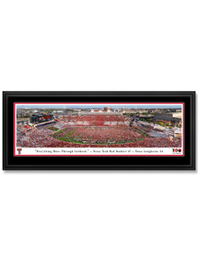 Texas Tech Red Raiders Vs. UT Victory Storming the Field" at Jones AT&T Stadium Double Mat Deluxe Frame