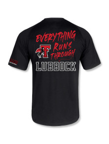 Texas Tech "Everything Runs Through Lubbock" Athletic Black T-Shirt