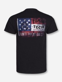 Don't Tread on Me Flag Black T-Shirt - Texas Tech