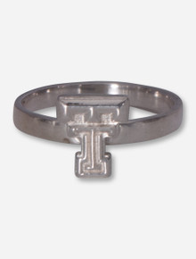 Double T on Sterling Silver Ring