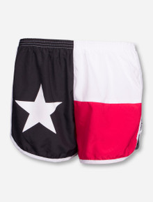 Texas Flag Red, White & Black Shorts - Texas Tech
