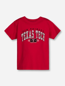 Texas Tech Arch with Box YOUTH Red T-Shirt