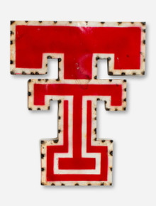 Texas Tech Double T Rustic Metal Sign Red Raider Outfitter