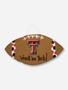 Glory Haus Texas Tech Football with Double T Burlap Wall Hanging