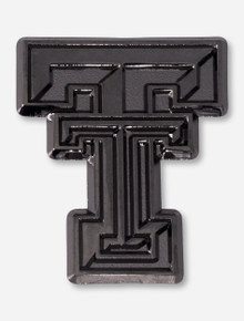 Texas Tech Double T Black & Chrome Car Emblem