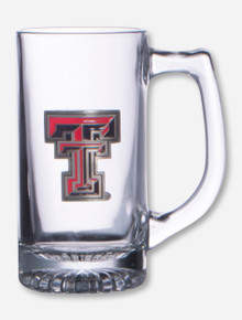 Texas Tech Enamel Double T Emblem on Glass Mug