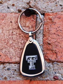 Double T on Black & Silver Keychain