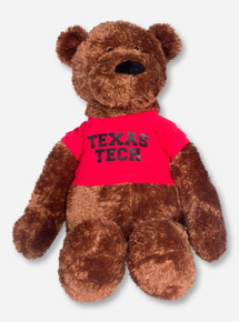 Texas Tech Brown Bear with Red Texas Tech T-Shirt