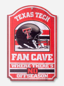 Texas Tech Fan Cave Helmet Wall Hanging