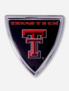Texas Tech Double T on Black Badge Emblem