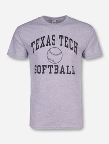 Texas Tech Softball Heather-Grey T-Shirt