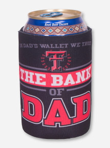 The Bank of Dad Black Can Cooler - Texas Tech