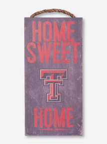 Home Sweet Home Distressed Grey Sign - Texas Tech