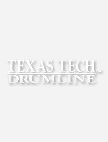 Texas Tech Drumline White Decal