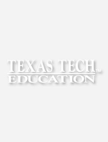 Texas Tech Education White Decal