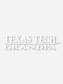 Texas Tech Grandpa White Decal