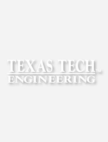 Texas Tech Engineering White Decal