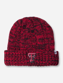 47 Brand Texas Tech "Cozy" Double T Women's Black and Red Knit Cap