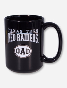 Texas Tech DAD Emblem on Black Mug