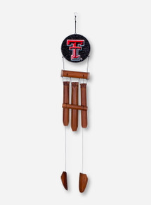 Texas Tech Double T Wood Wind Chime