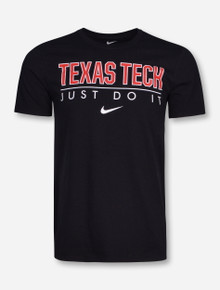 Nike Texas Tech Just Do It on Black T-Shirt