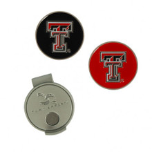 Team Effort Texas Tech Double T Cap Clip and Ball Markers