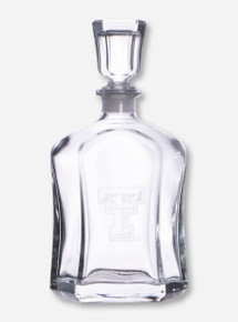 Texas Tech Double T Etched on Decanter
