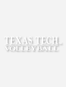 Texas Tech Volleyball White Decal