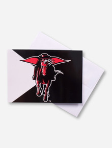 Texas Tech Masked Rider Graphic Photo Card