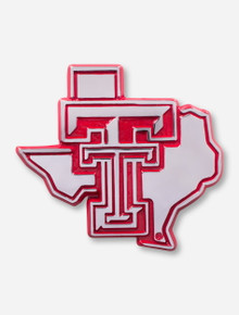 Texas Tech Chrome and Red Lone Star Pride Emblem