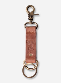 Texas Tech Double T "Westbridge" Leather Keychain
